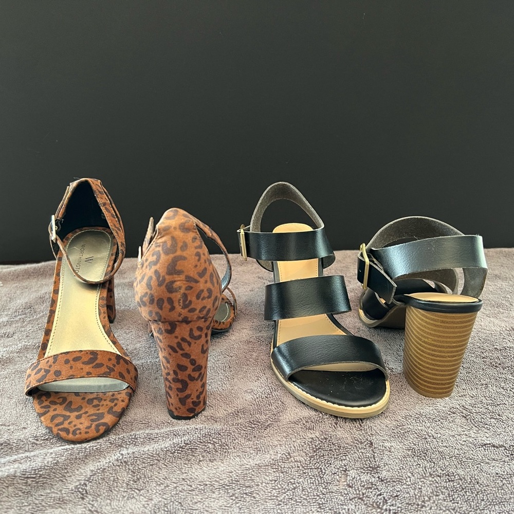 Lot of 2 Women’s Shoes 7 & 7.5 but both fit 7.5 old Navy & Worthington